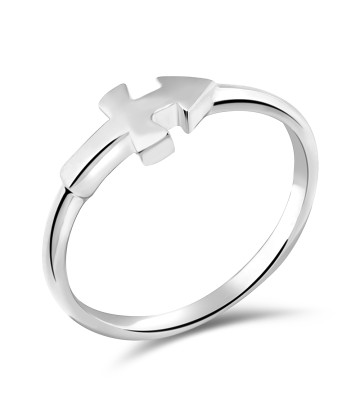 Sagittarius Zodiac Silver Ring NSR-439